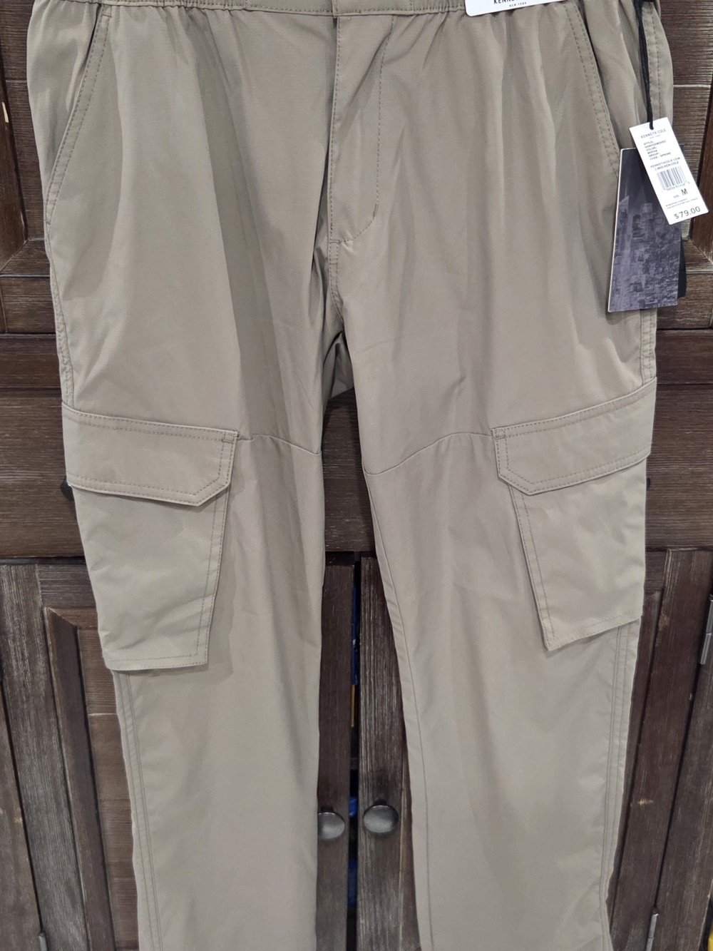 Kenneth Cole Men's Cargo Pants in Khaki Medium 30 Inch Inseam